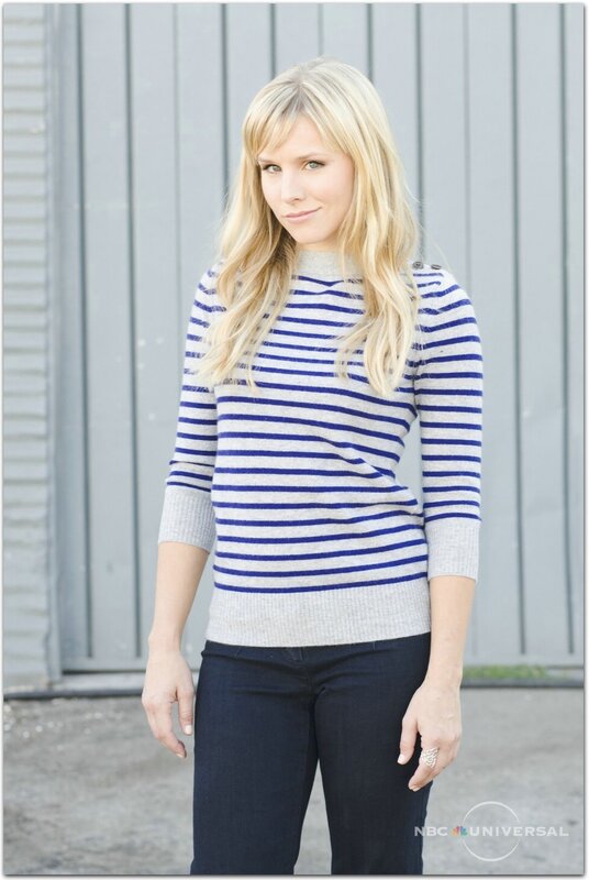 woman in striped sweater