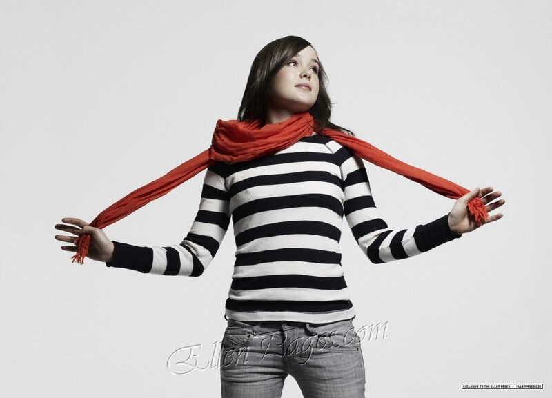 woman in striped sweater