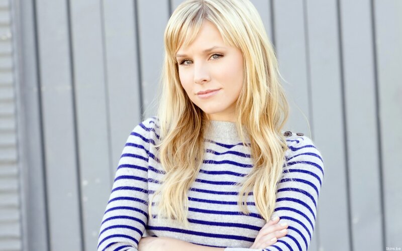 woman in striped sweater