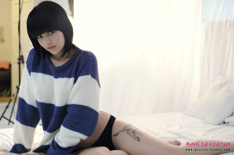 woman in striped sweater