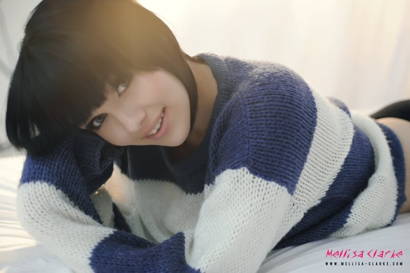 woman in striped sweater