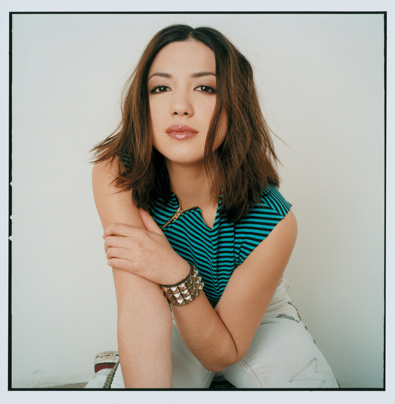 woman in striped top