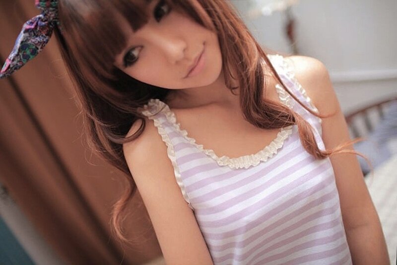 woman in striped top
