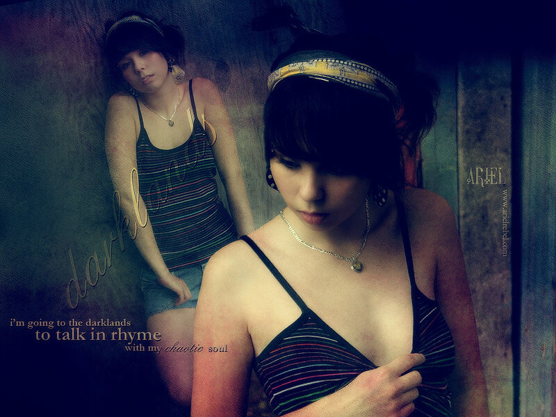 woman in striped top