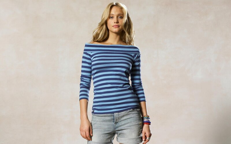 woman in striped top