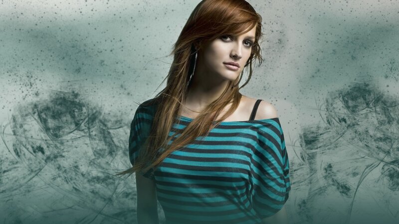 woman in striped top