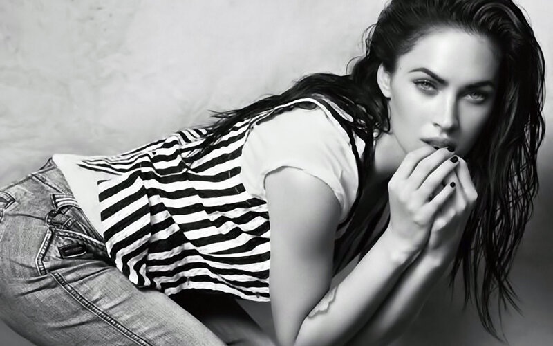 woman in striped top