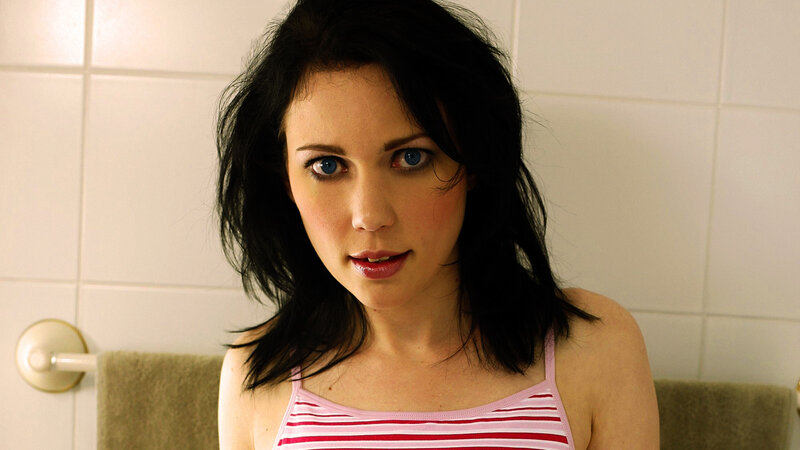 woman in striped top