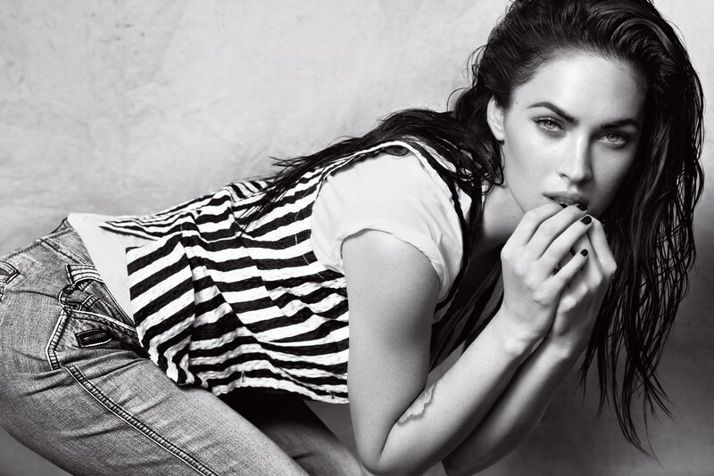 woman in striped top