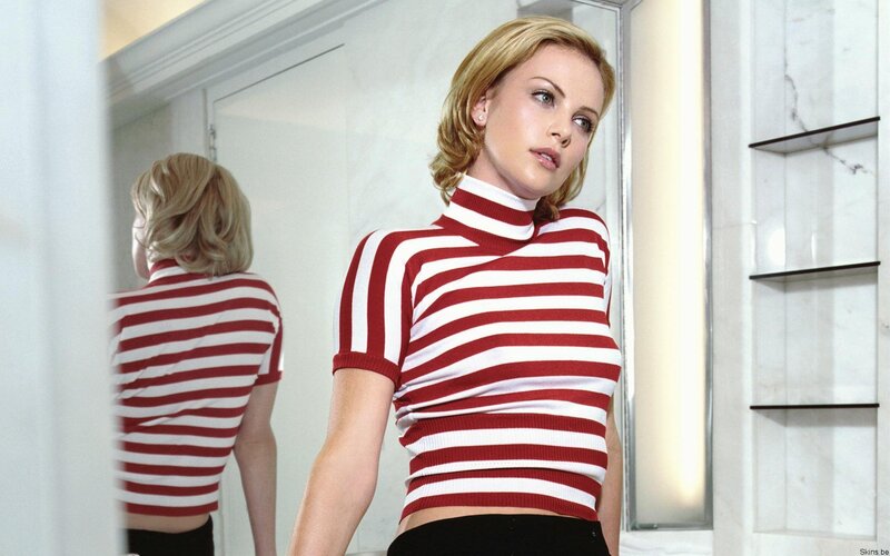 Woman in striped top
