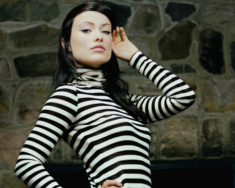 woman in striped top