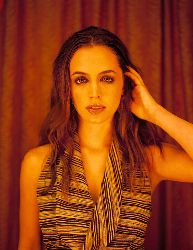 woman in striped top