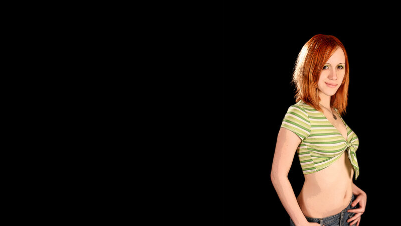 woman in striped top