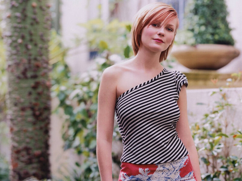 Woman in Striped Top — Black, Calm