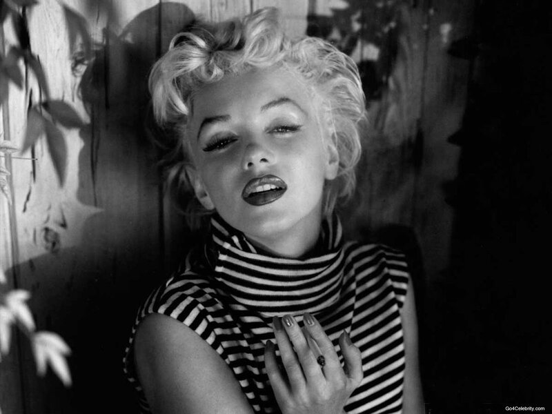 Woman in Striped Top — Black, Dramatic, Photograph