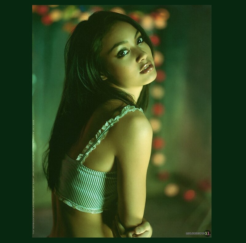 Woman in Striped Top — Green