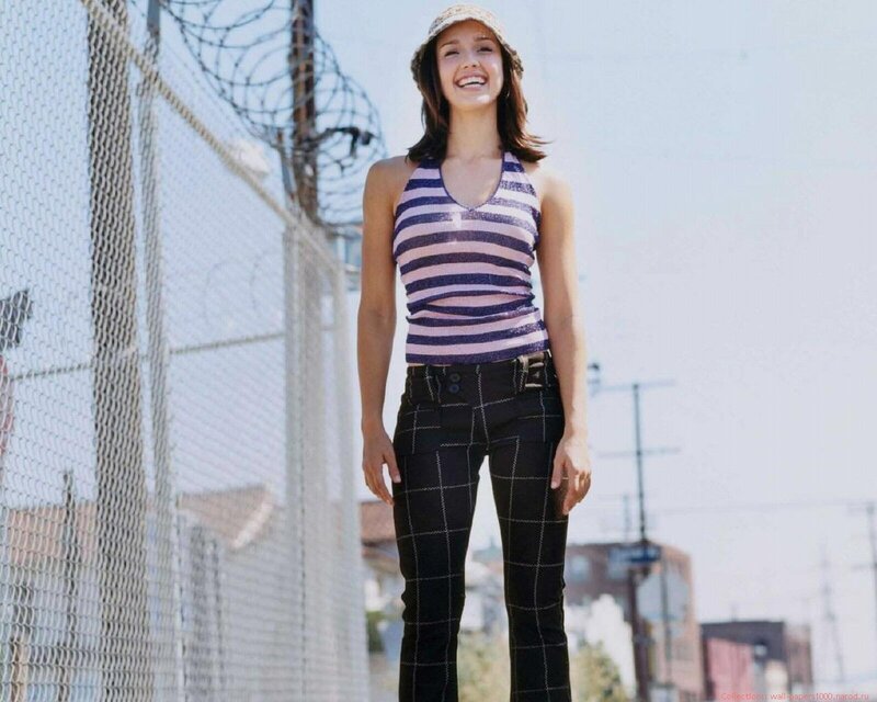 Woman in striped top smiling