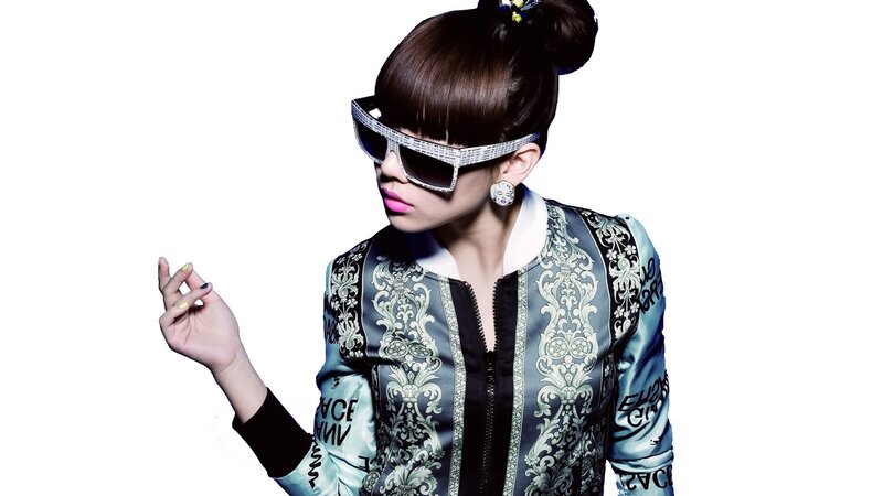 woman in stylish jacket and sunglasses