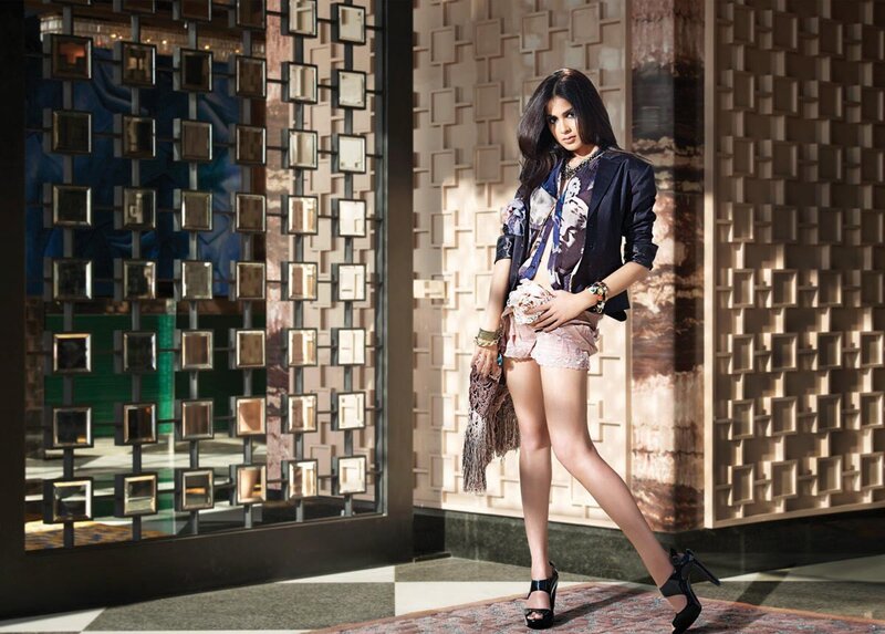 woman in stylish outfit
