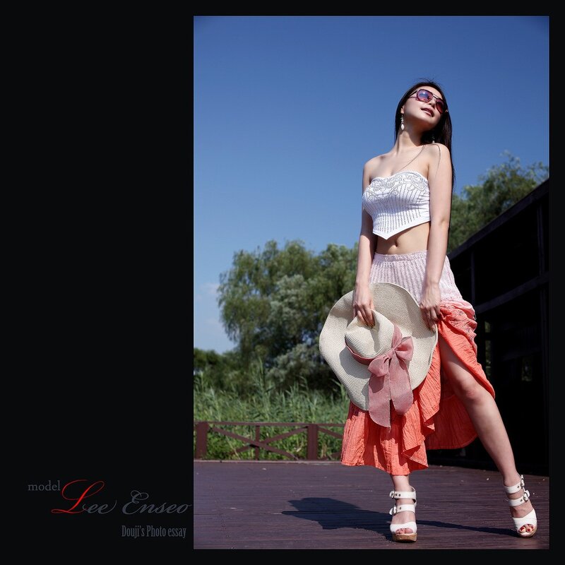 Woman in summer outfit