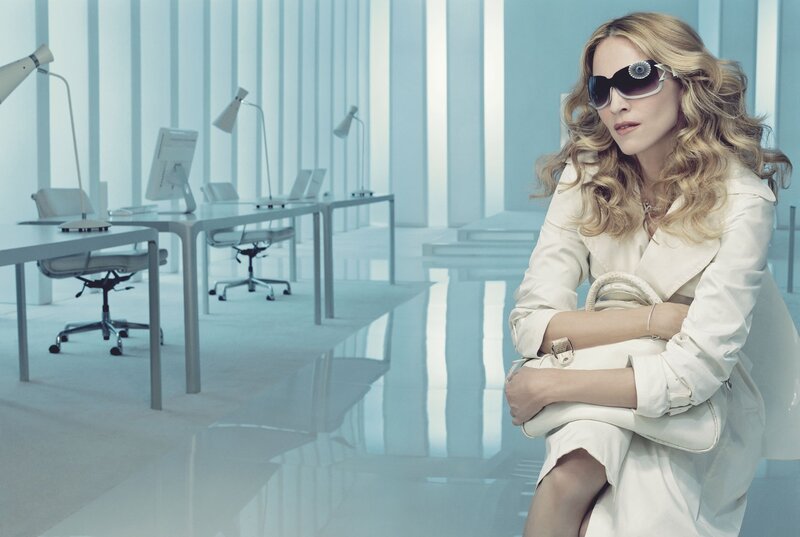woman in sunglasses at office