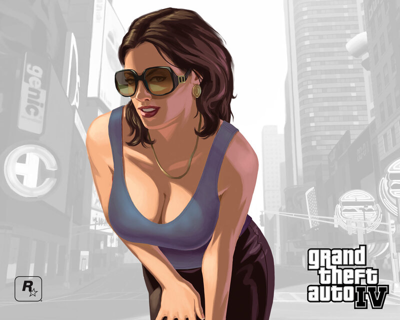 Woman in Sunglasses — Blue, Confident, Afternoon, Digital Art