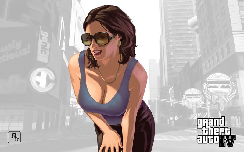 Woman in sunglasses on city street