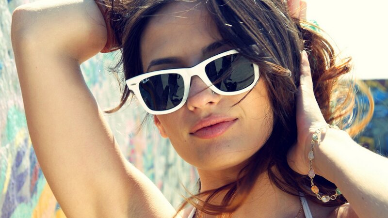 woman in sunglasses outdoors