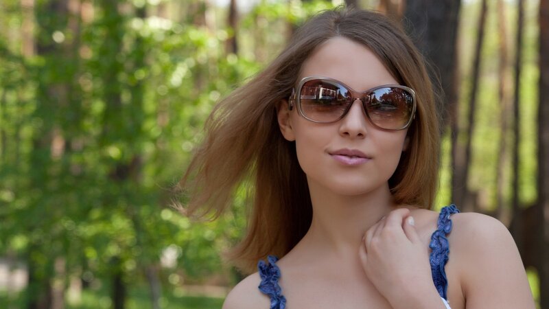 woman in sunglasses outdoors