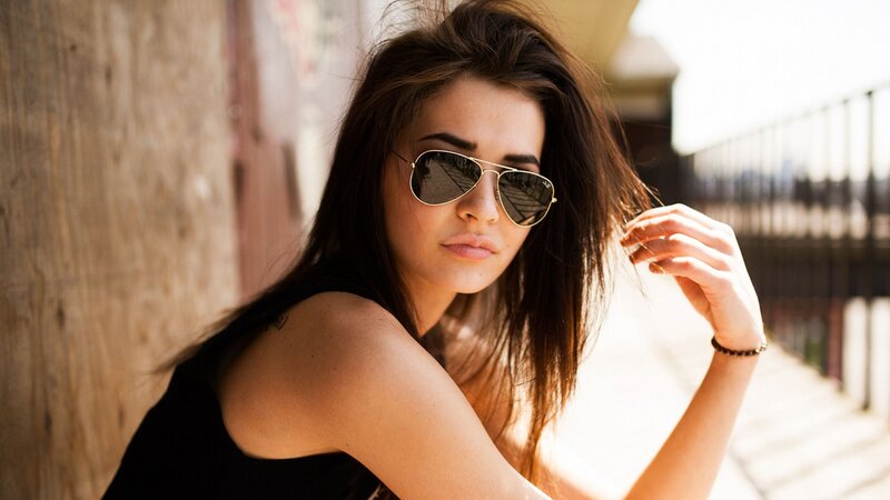 woman in sunglasses outdoors