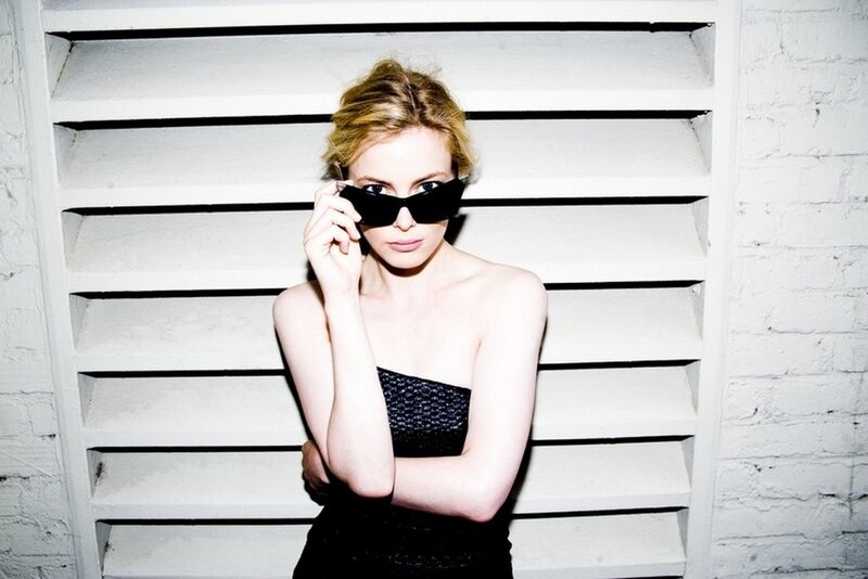 woman in sunglasses posing
