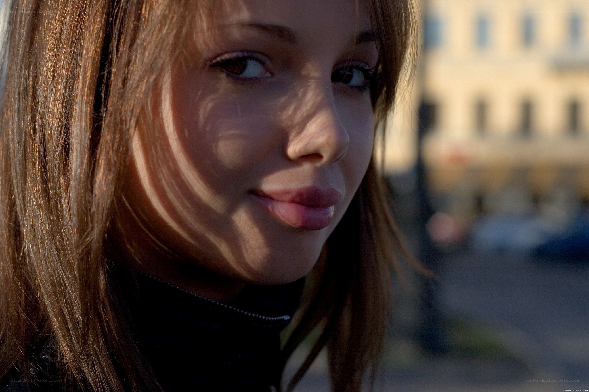woman in sunlight