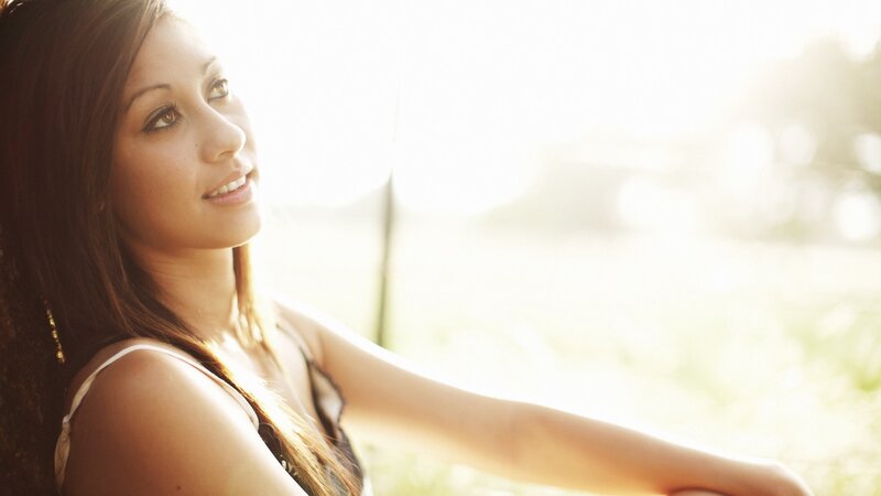 woman in sunlight