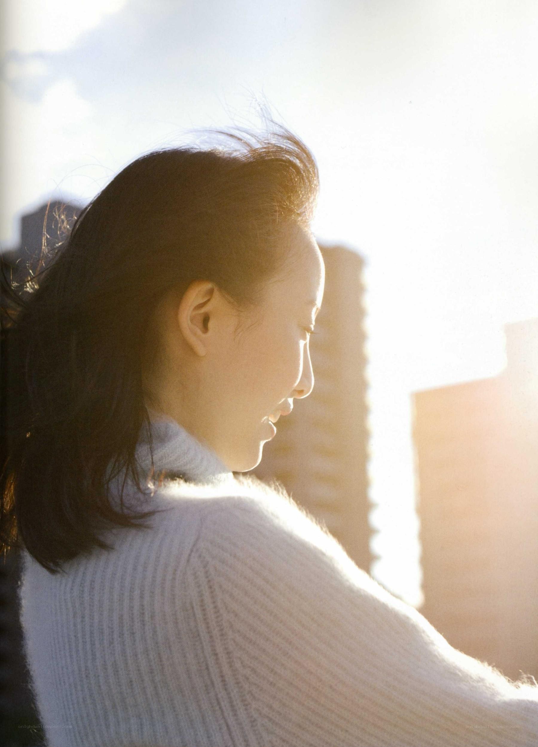 woman in sunlight