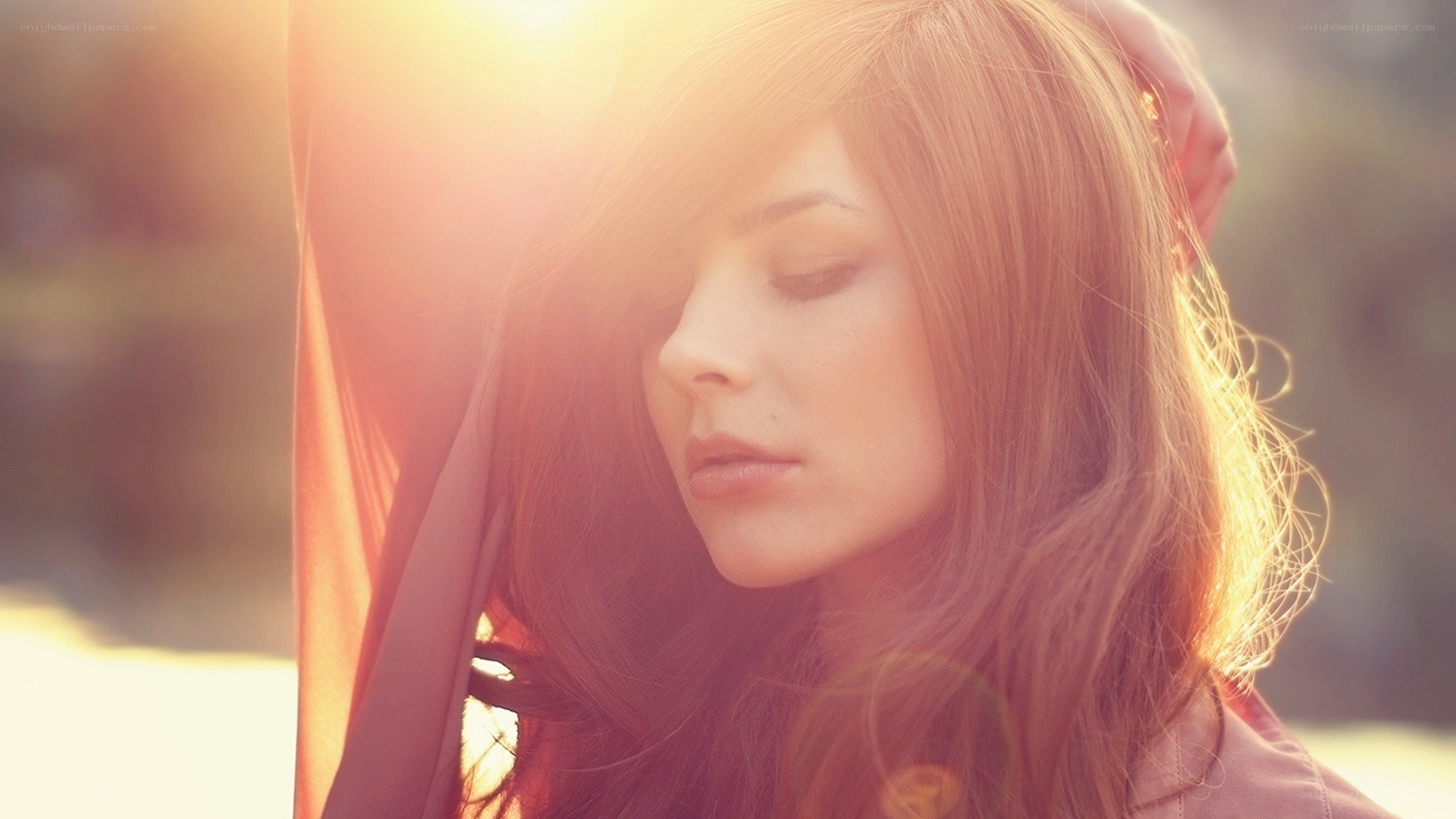 woman in sunlight