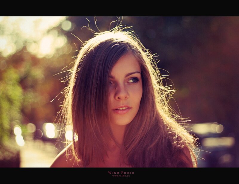 woman in sunlight