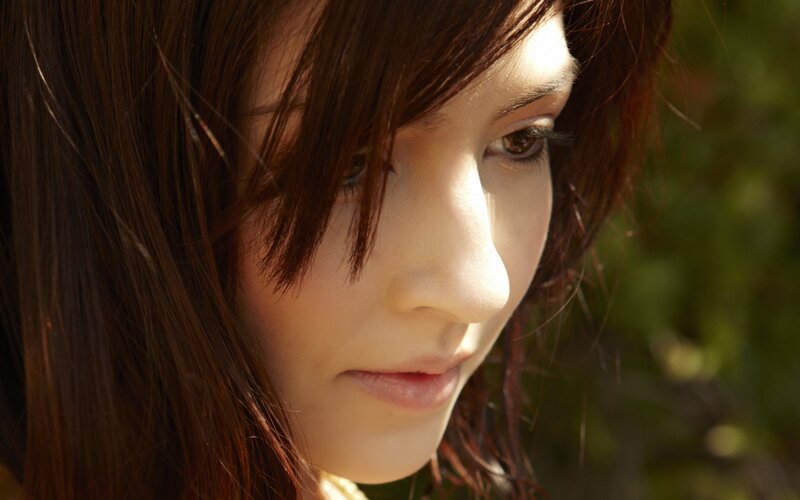 woman in sunlight