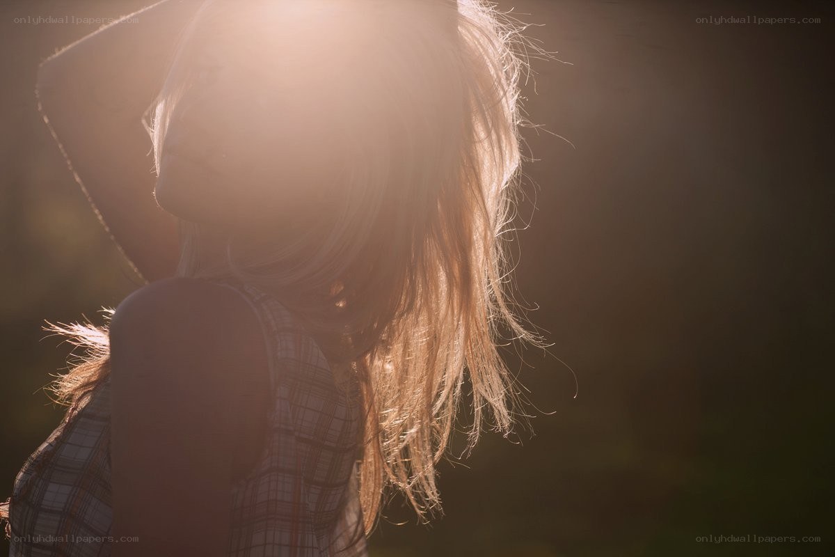 woman in sunlight