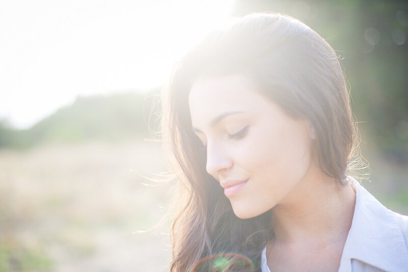 woman in sunlight