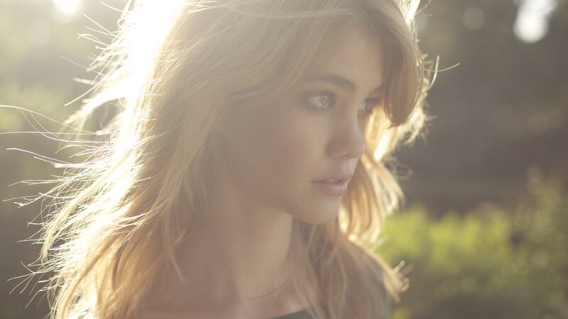 woman in sunlight