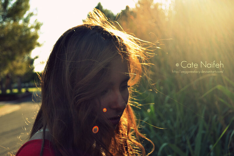 woman in sunlight