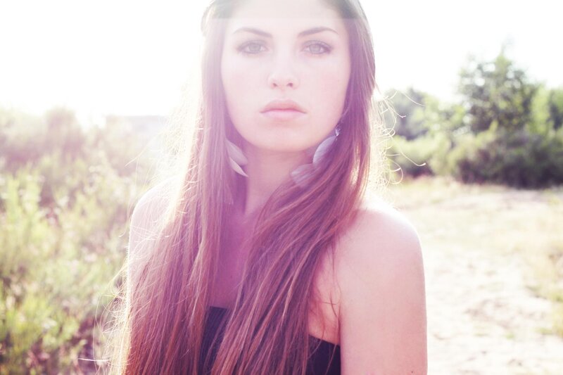 woman in sunlight outdoors