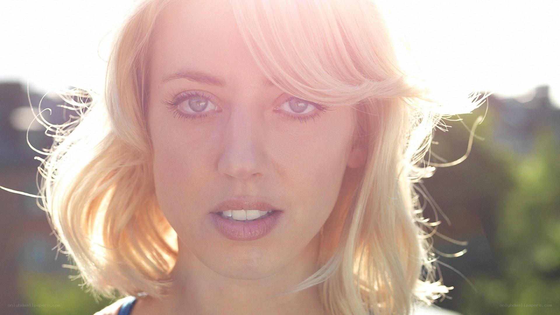 woman in sunlight