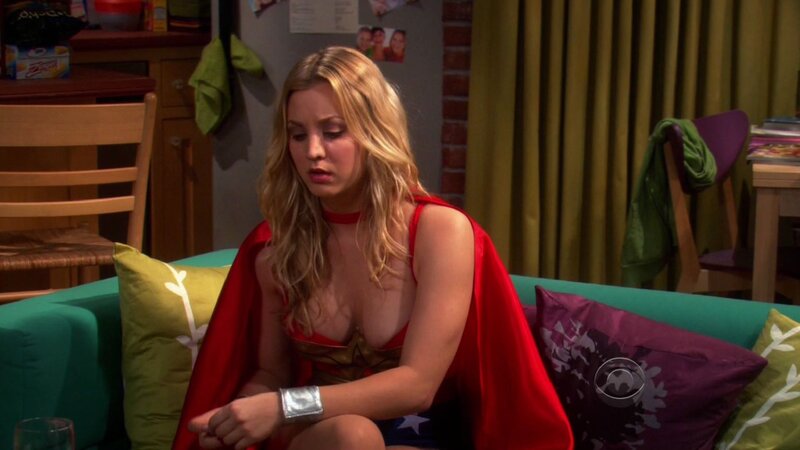 Woman in superhero costume