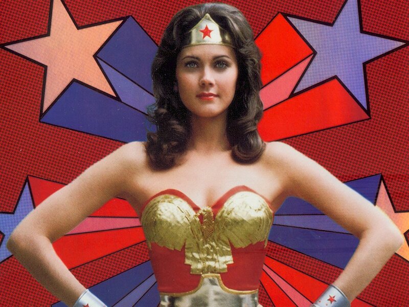 Woman in Superhero Costume — Red, Confident, Photograph, Star Pattern