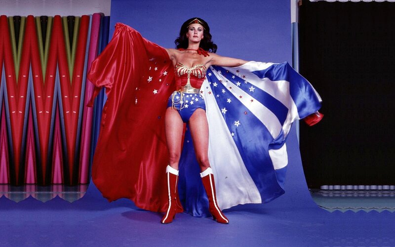 Woman in Superhero Costume — Red, Dramatic, Photograph, Cape, Boots