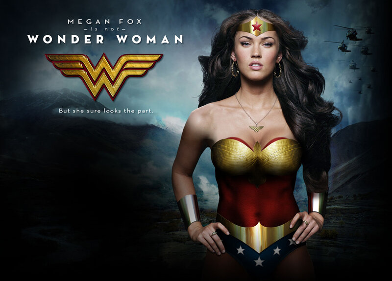 Woman in Superhero Costume — Red, Dramatic, Photograph, Helicopter
