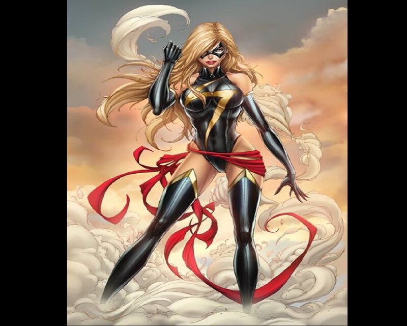 Woman in Superhero Suit