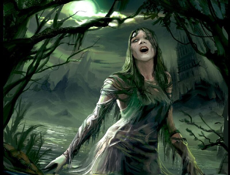 Woman in Swamp