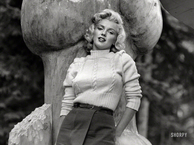 Woman in Sweater — Black, Relaxed, Photograph